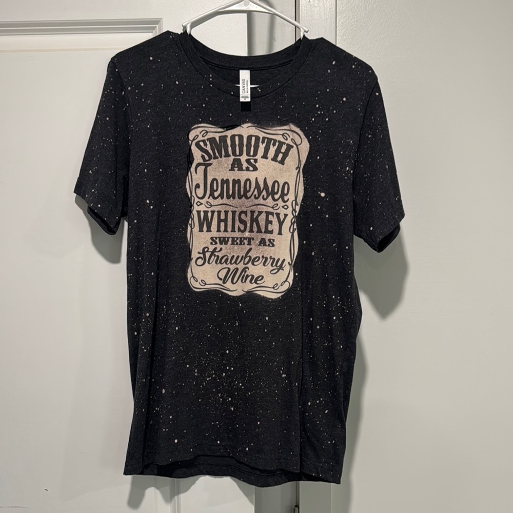Bella Canvas Black Tee - Smooth as Tennessee Whiskey